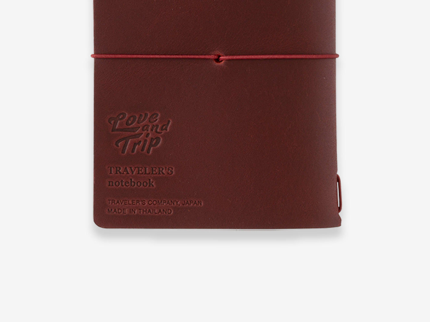 TRAVELER'S notebook Passport Size LOVE AND TRIP Red