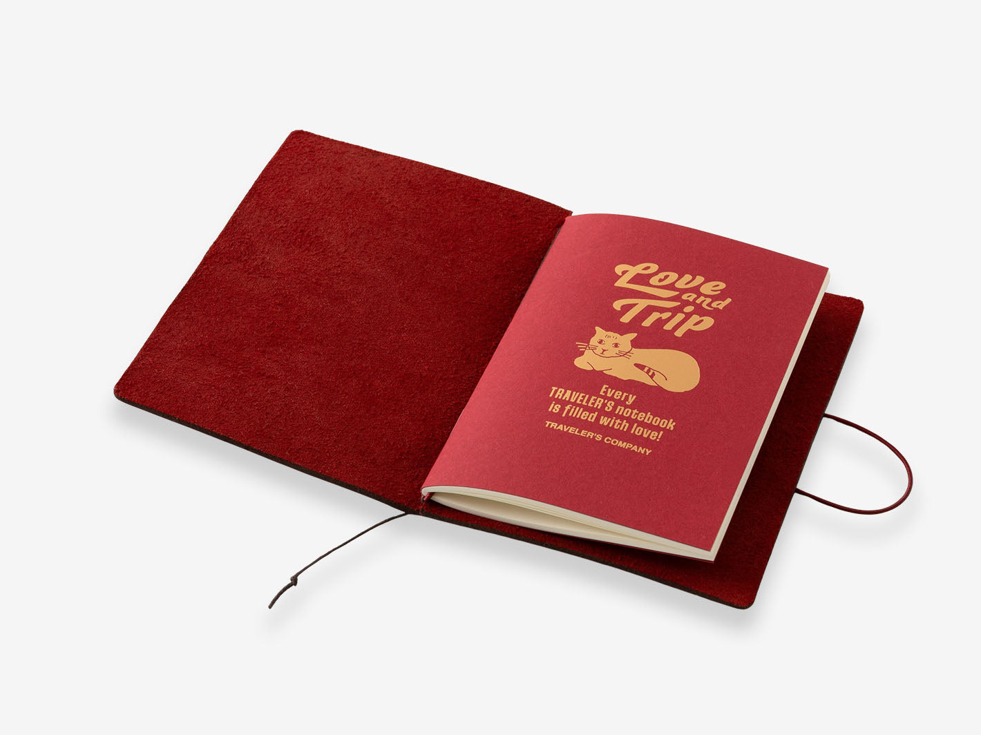 TRAVELER'S notebook Passport Size LOVE AND TRIP Red