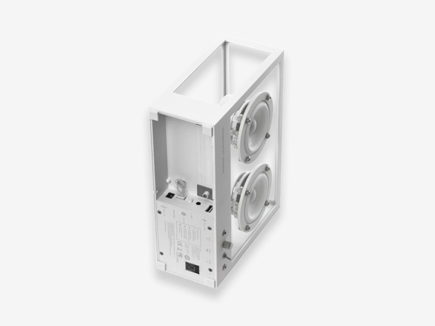 Small Transparent Speaker White