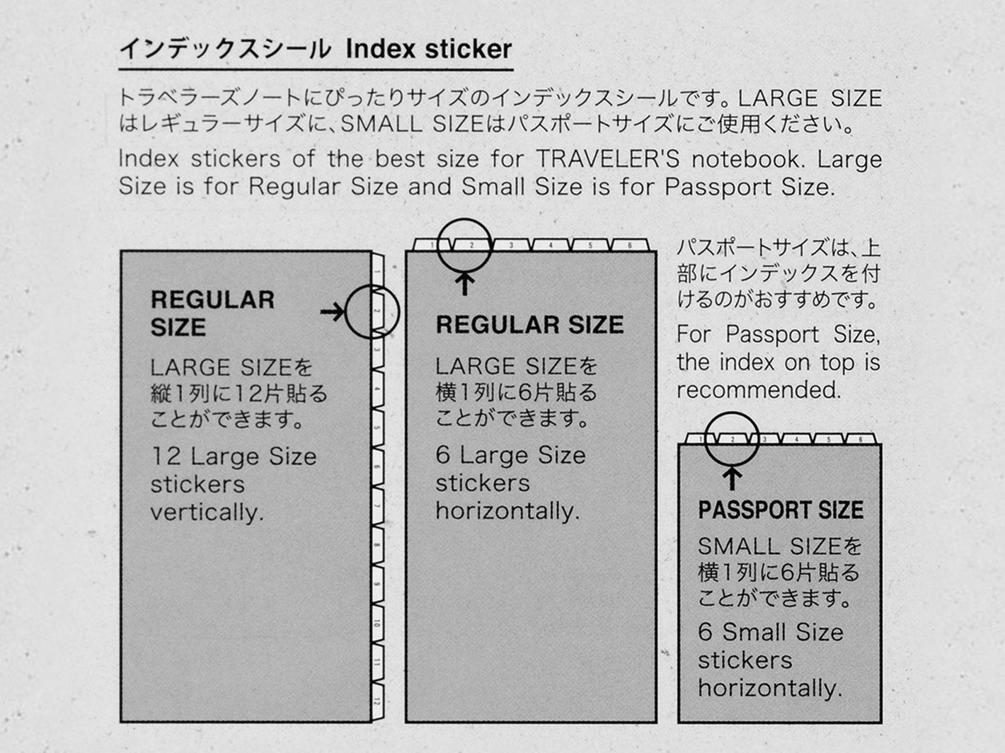 2026 TRAVELER'S notebook Diary Customize Sticker Set