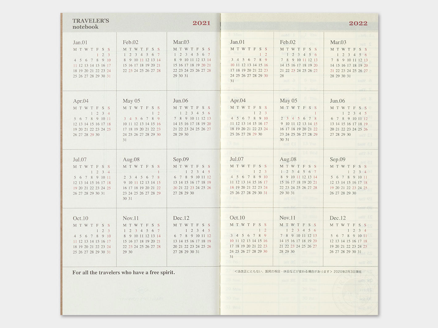 2024 TRAVELER'S notebook Weekly Vertical Diary