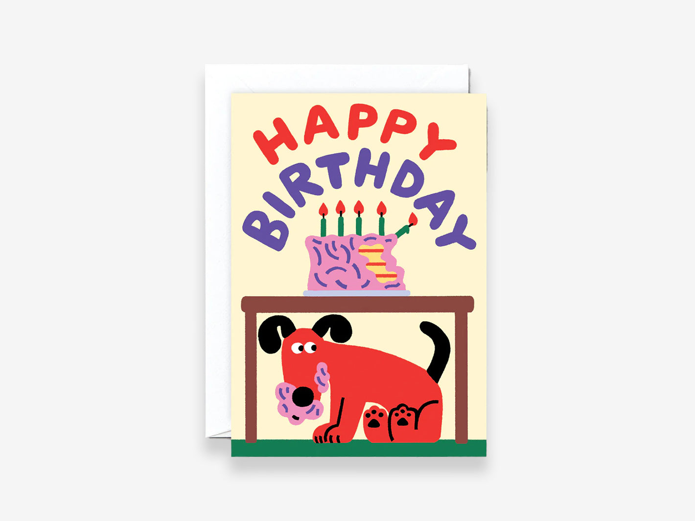 Happy Birthday Dog Ate The Cake Card