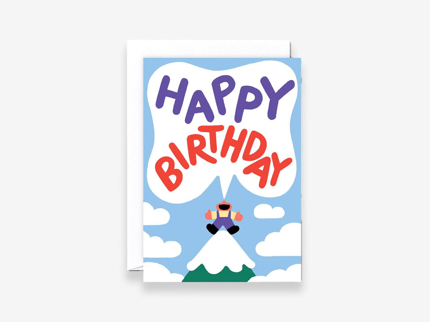 Happy Birthday From A Mountain Card