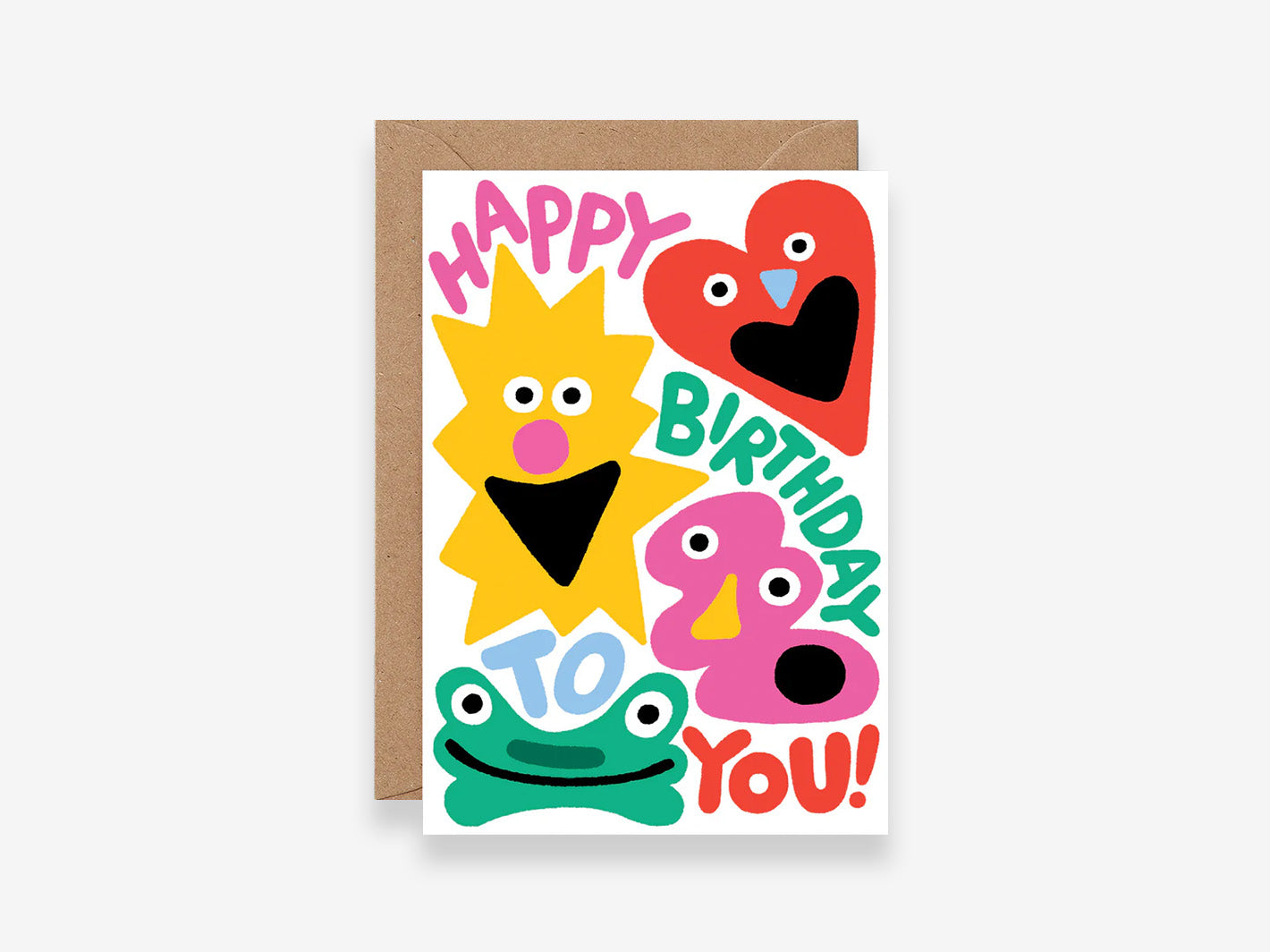 Happy Birthday To You Shapes Card