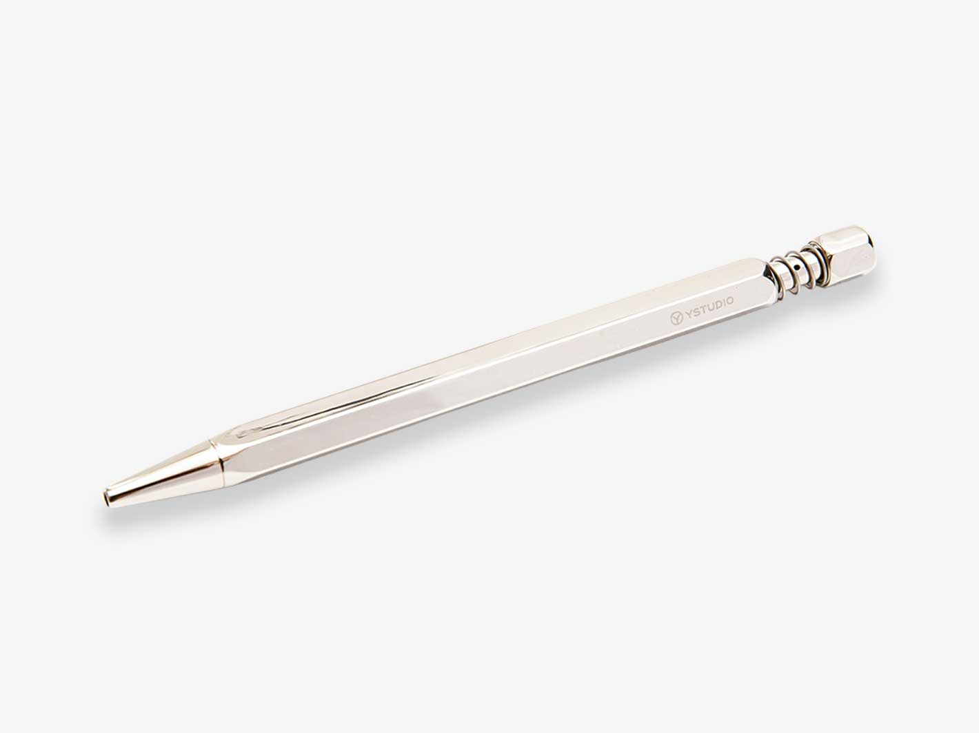 Classic Revolve Ballpoint Pen Shiny Silver