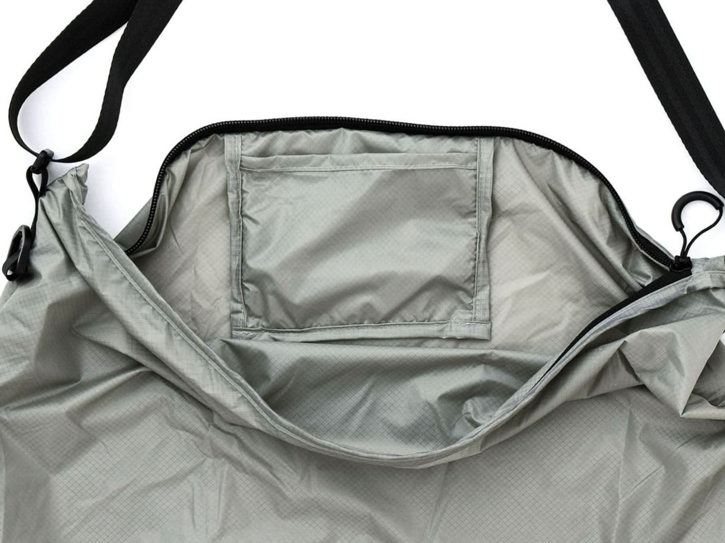 Packable Shoulder Bag Light Grey