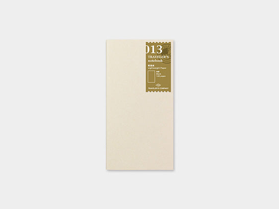013. Lightweight Paper Refill TRAVELER’S notebook
