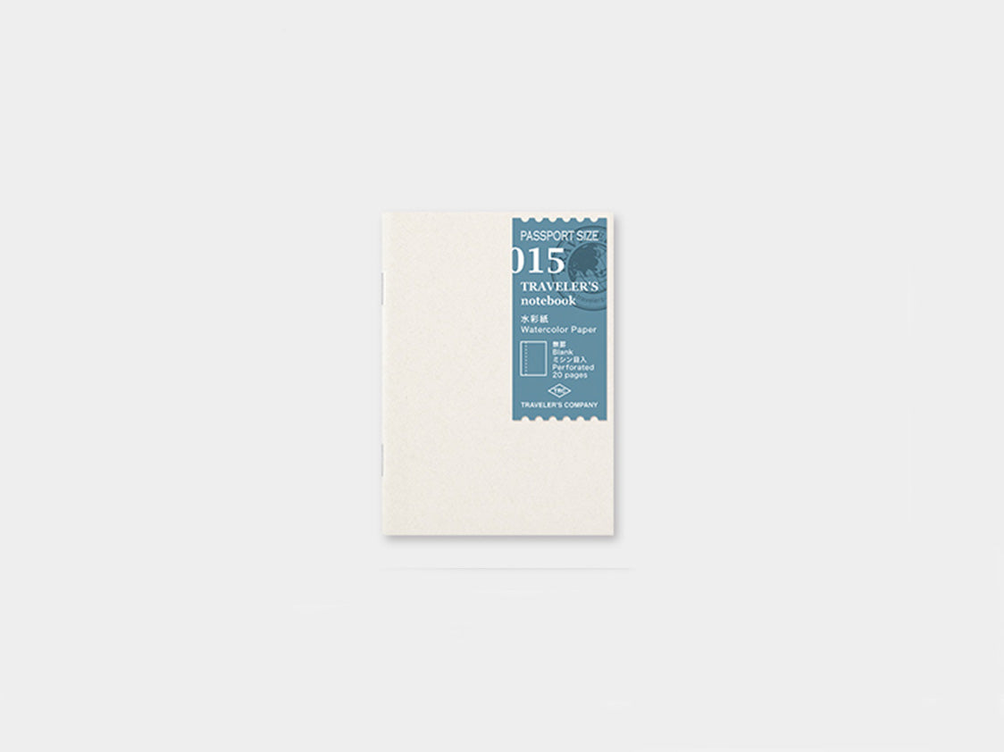 015. Watercolor Paper Refill TRAVELER’S notebook Passport Size