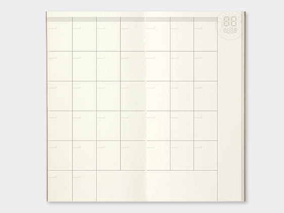 017. Free Diary Monthly Refill TRAVELER'S notebook