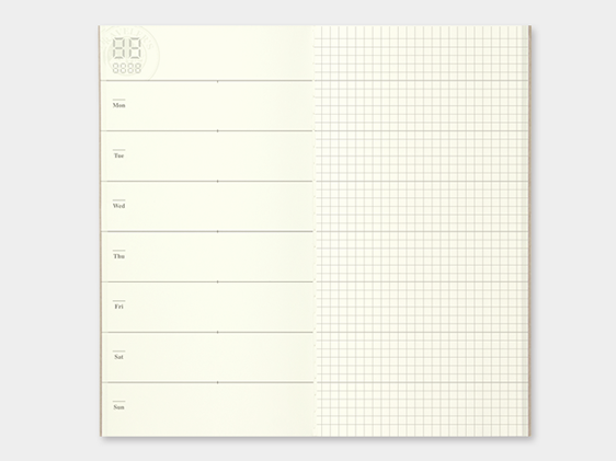 019. Free Diary Weekly + Memo Refill TRAVELER’S notebook