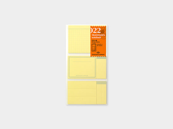 022. Sticky Notes Refill TRAVELER’S notebook