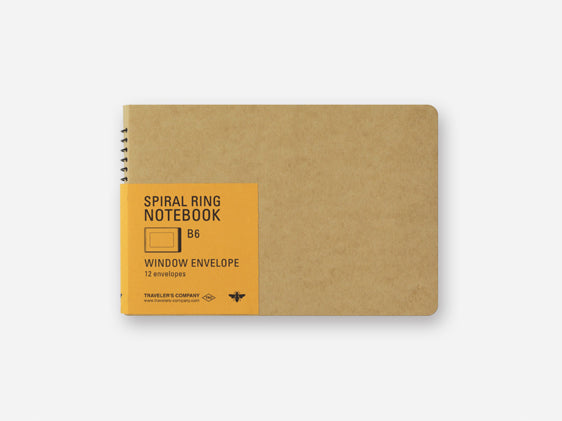 Window Envelope B6 Spiral Ring Notebook