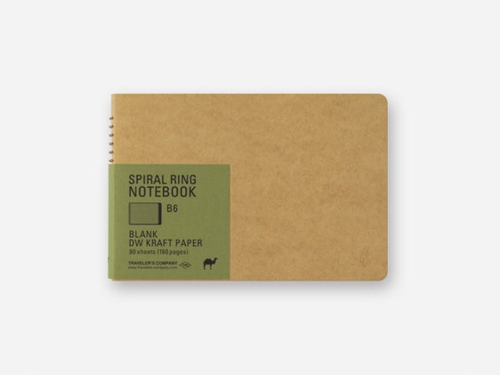 DW Kraft Paper B6 Spiral Ring Notebook