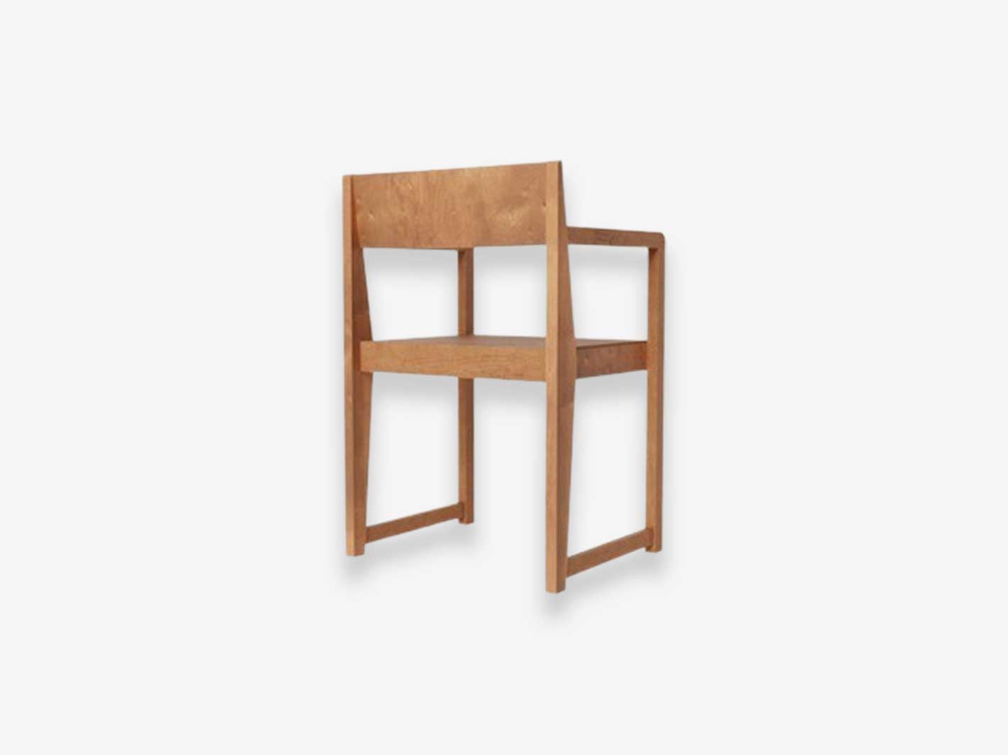 Armrest Chair 01 Warm Brown