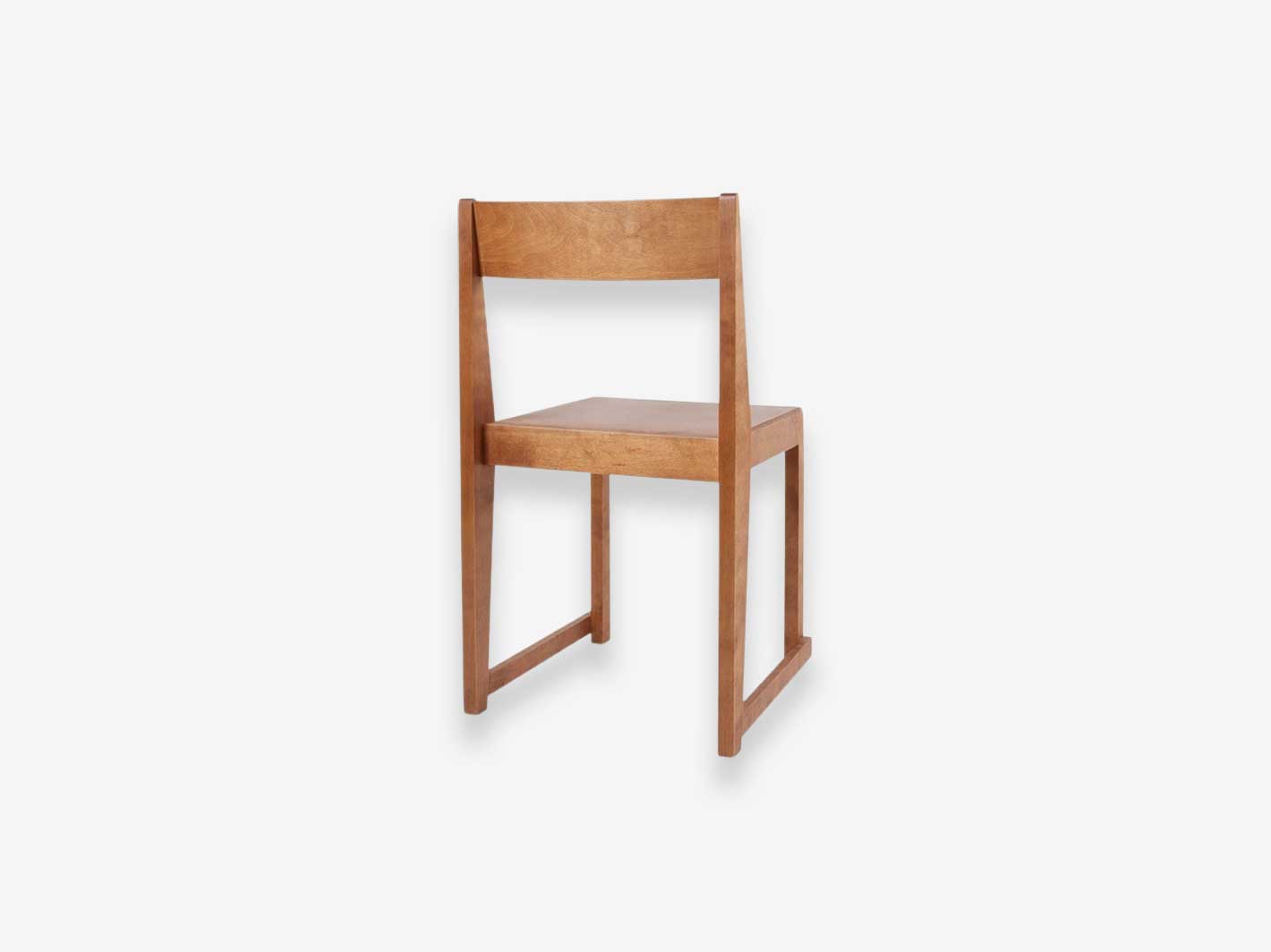 Chair 01 Warm Brown Wood