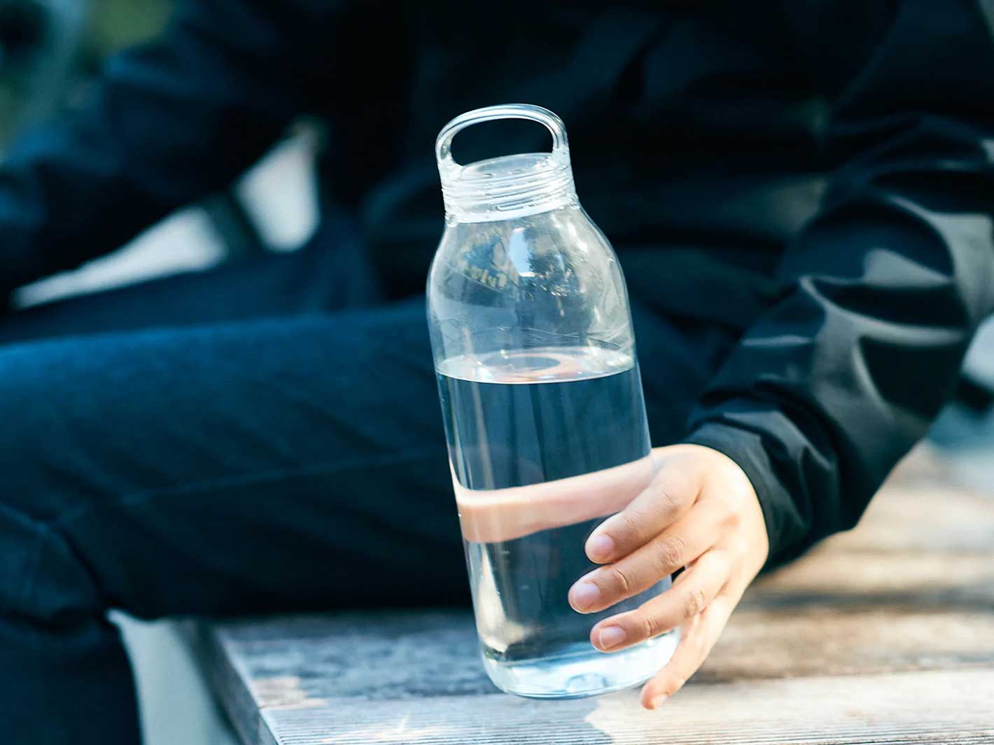Kinto botella de agua de plástico 500 ml transparente