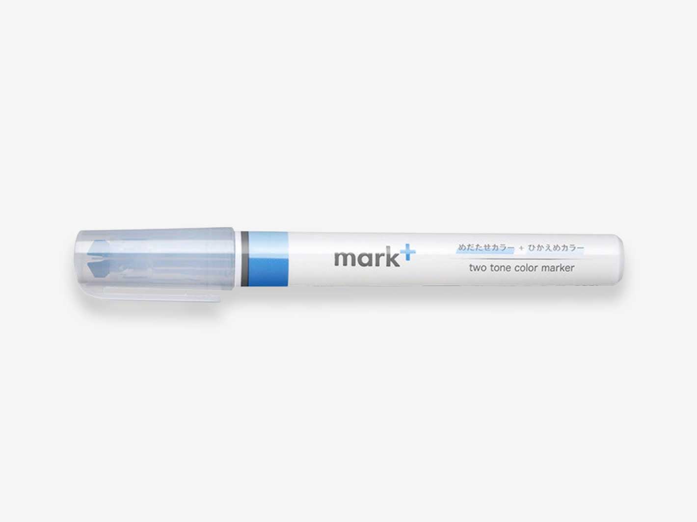 Mark+ 2 Tone Color Marking Pen - Blue