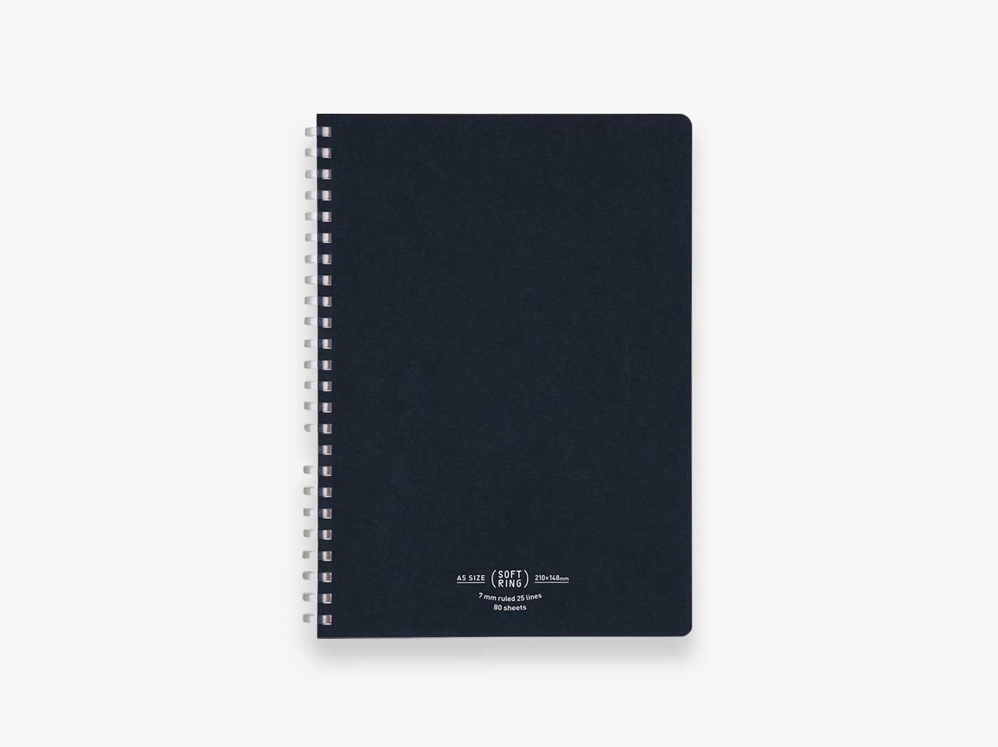 Soft Ring Notebook A5 Navy