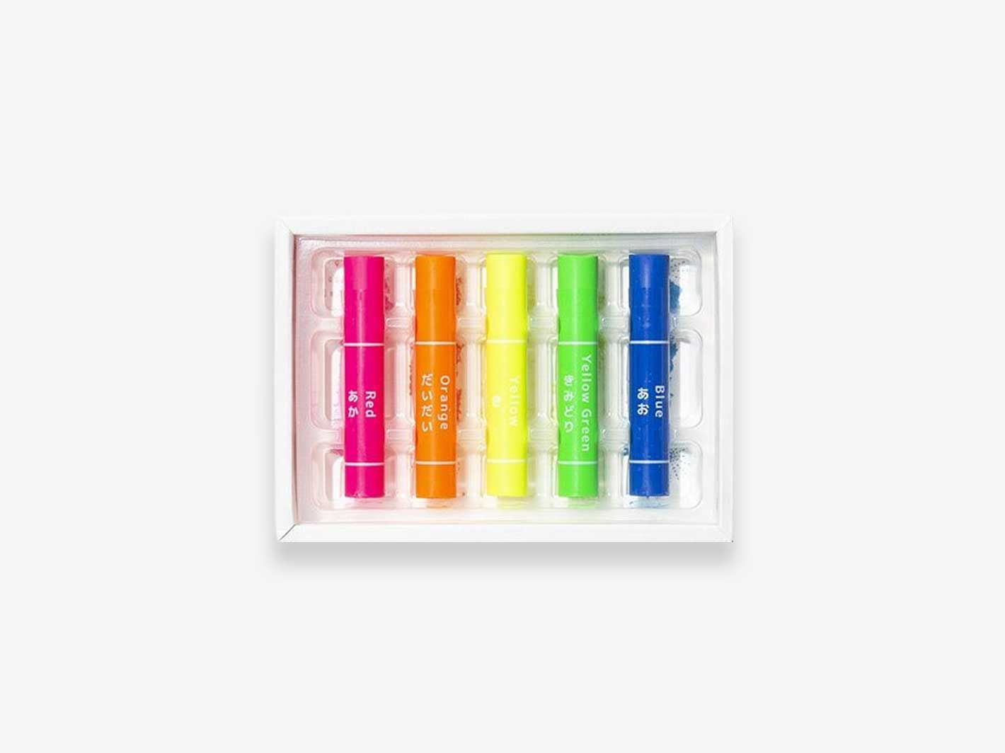 Fluorescent Crayons 5 pcs
