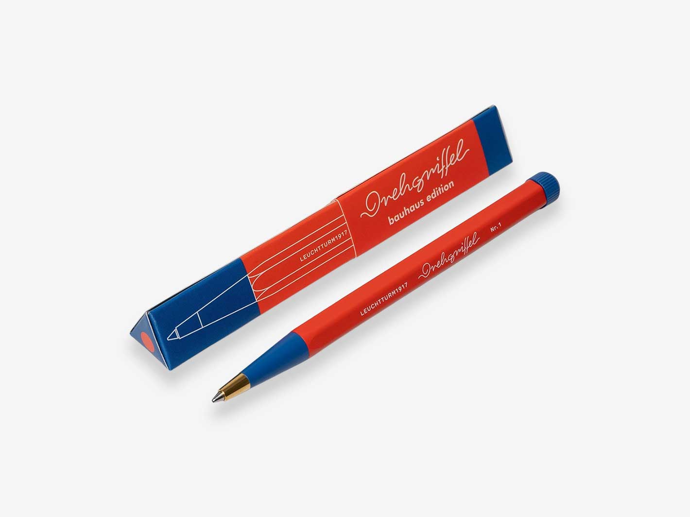 Bauhaus Drehgriffel Pen Red - Royal Blue