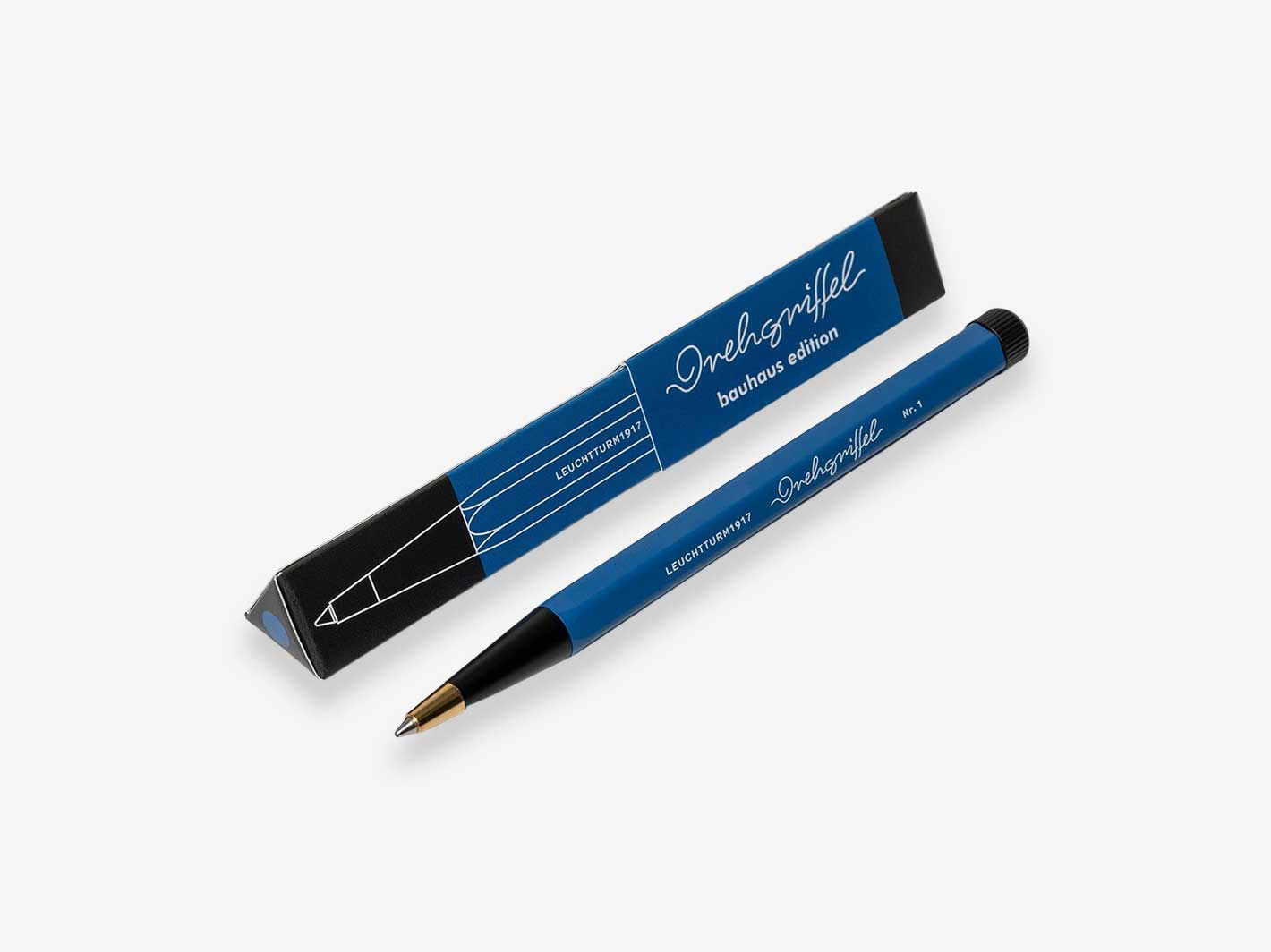 Bauhaus Drehgriffel Pen Royal Blue - Black