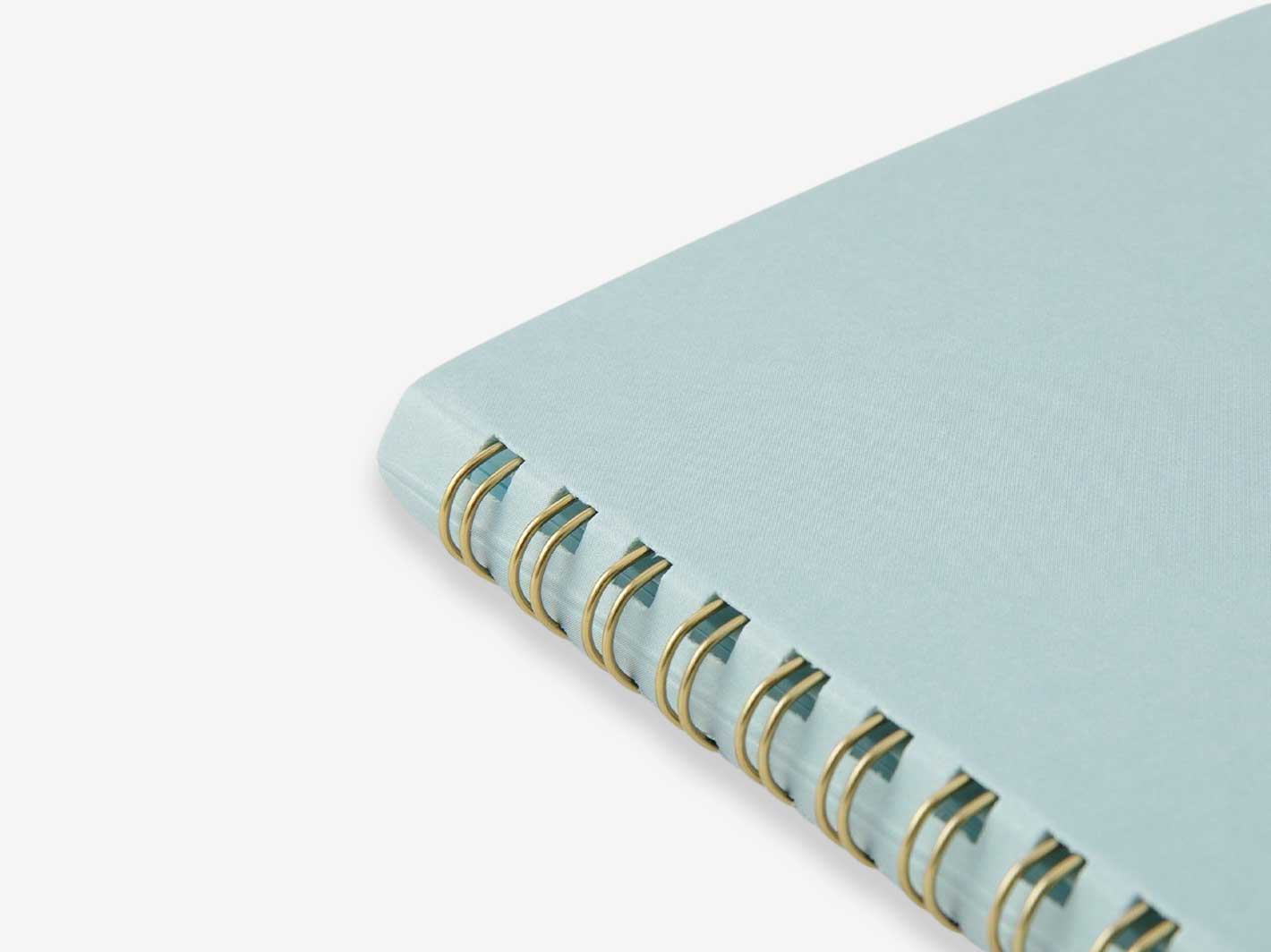 Color Dot Grid Ring Notebook Blue