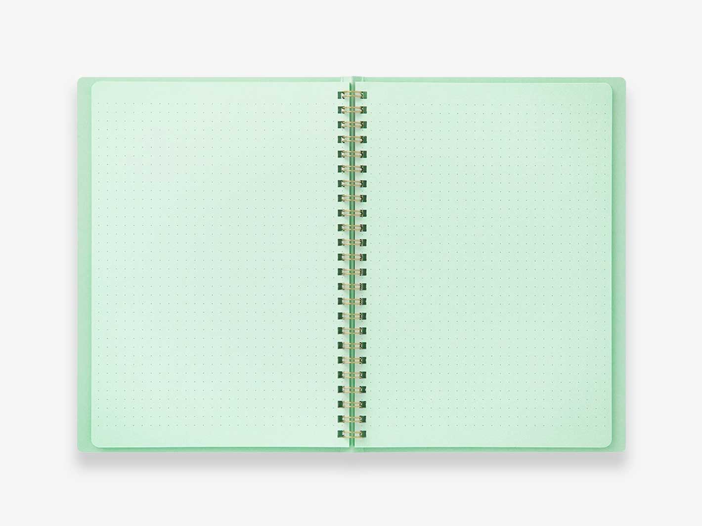 Midori Color Dot Grid Ring Notebook Green | Misc Store Amsterdam