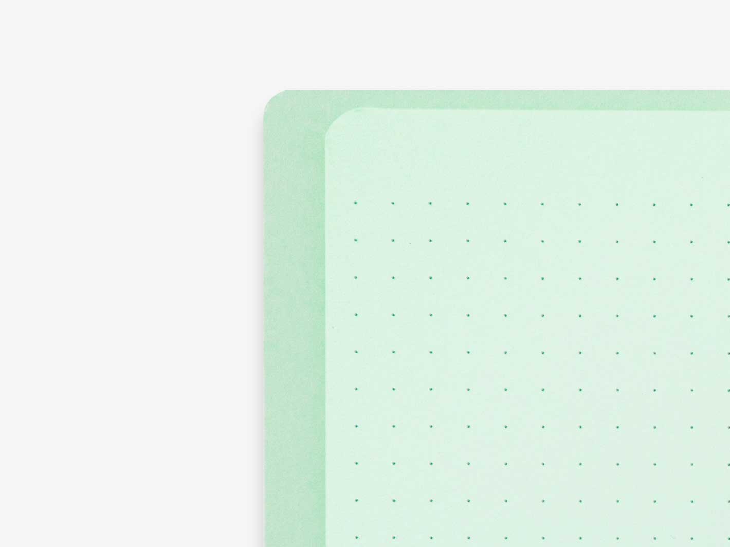Color Dot Grid Ring Notebook Green