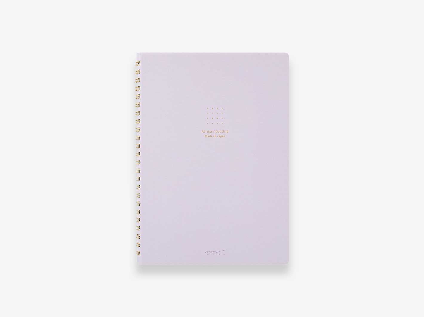 Color Dot Grid Ring Notebook Lilac
