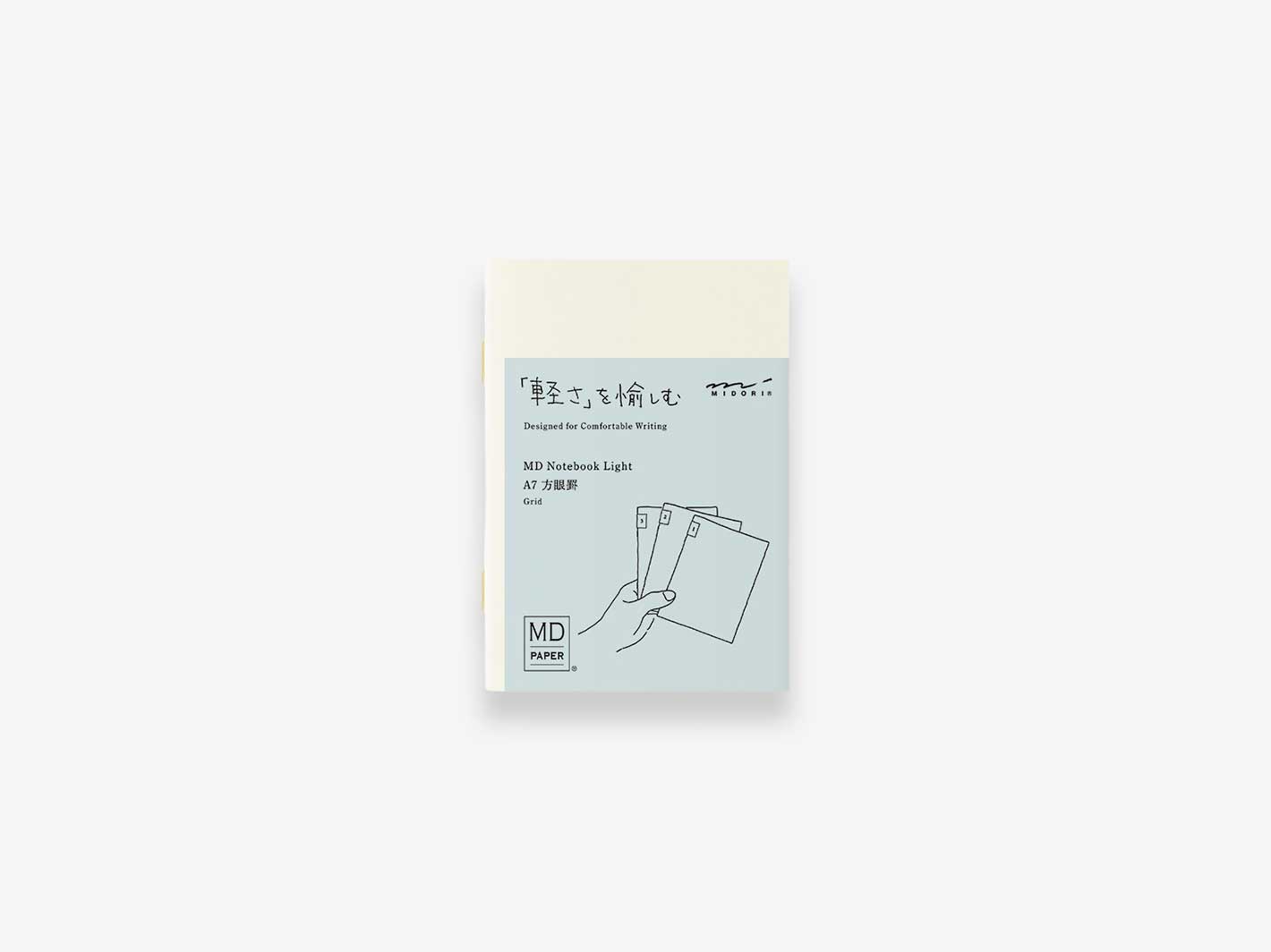 Midori MD Paper | MD Notebook Light Grid A7 3-pack | Misc Store