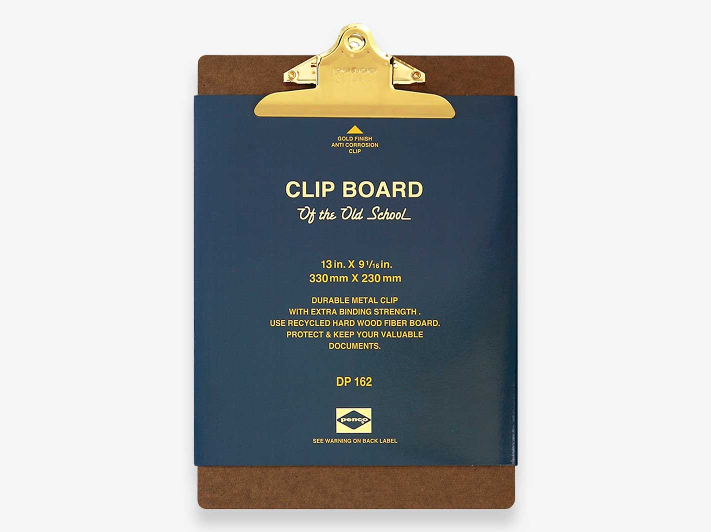 A4 Clipboard Gold Clip