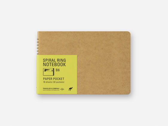 Paper Pocket B6 Spiral Ring Notebook