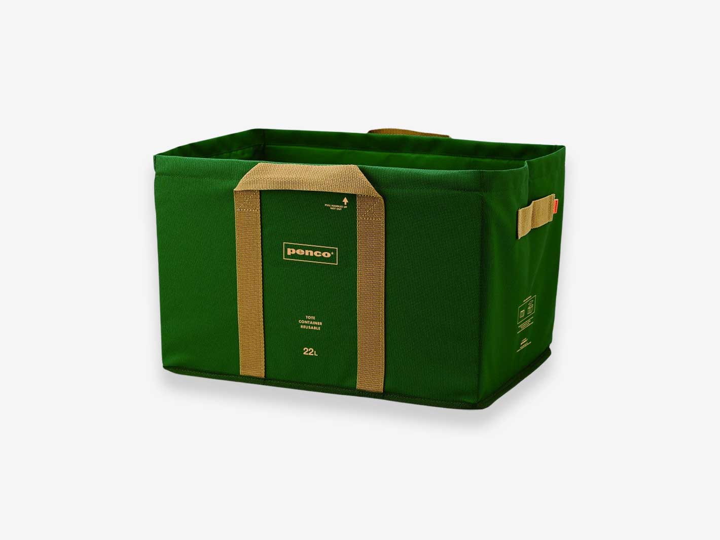 Box Tote Dark Green