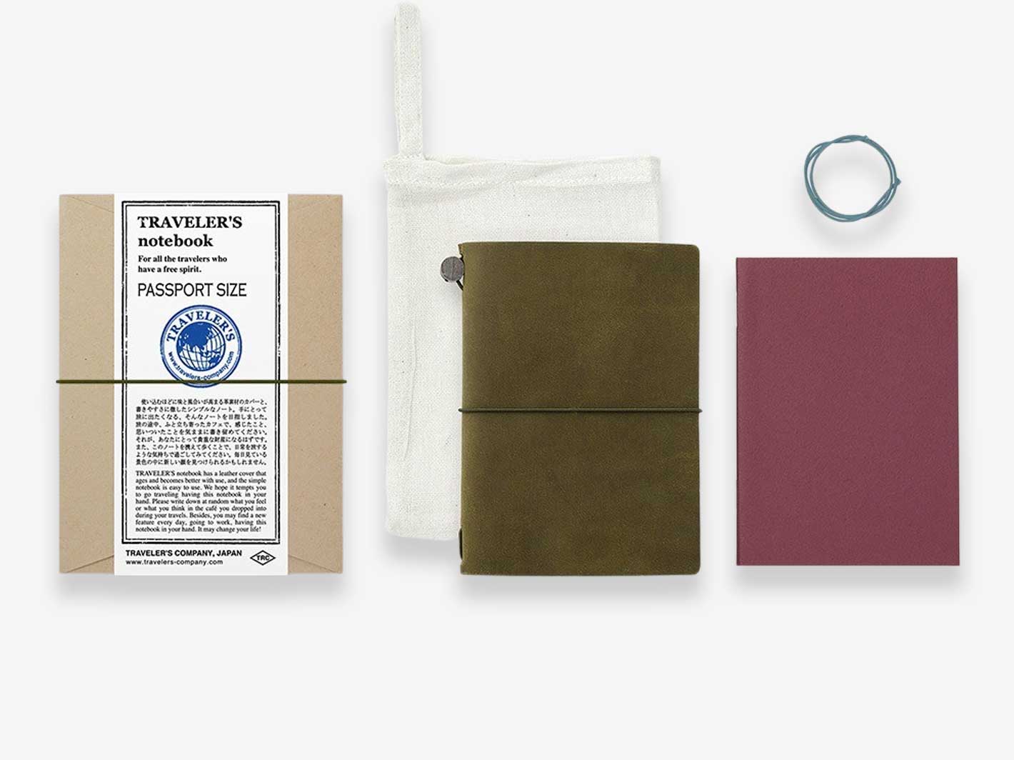 TRAVELER'S notebook Olive Passport Size | Misc Store Amsterdam