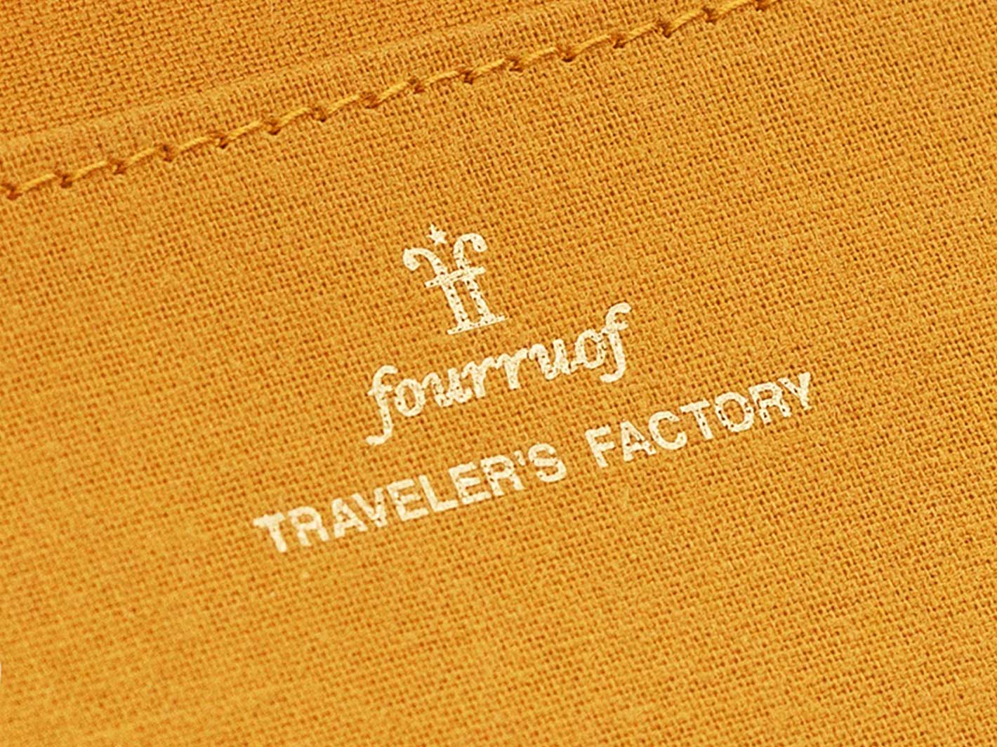 TF Passport Size Paper Cloth Zipper Case - Mustard