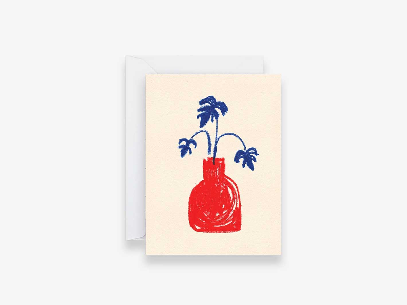 Red Vase Card