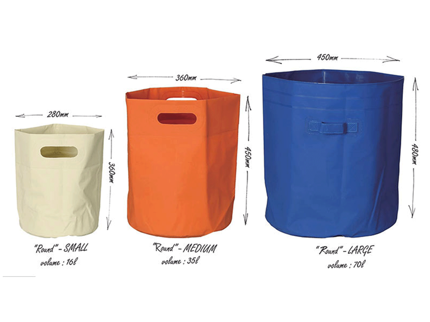 tarp bag Hightide | Tarp Bag Round S (16L) White