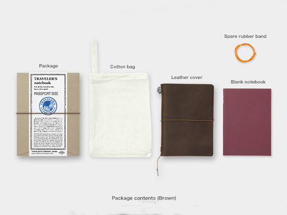 TRAVELER'S NOTEBOOK ブラウン　ギフト仕様　英国風　雑誌付き TRAVELER'S notebook Brown Passport Size | Misc Store Amsterdam